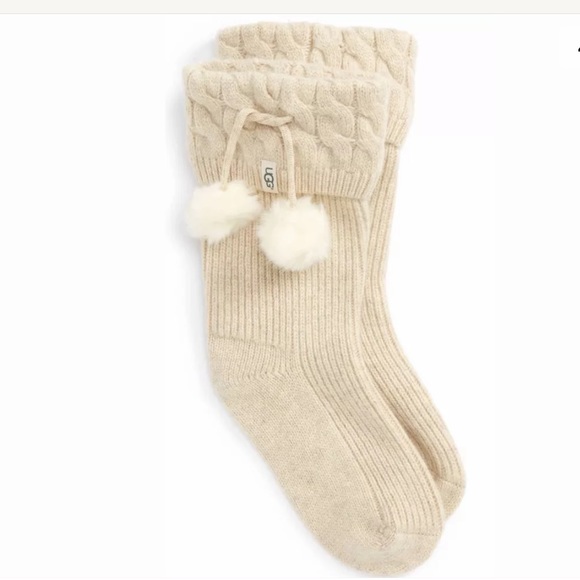 UGG short pom pom rainboot knit socks ✨ - Picture 2 of 7